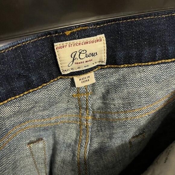 J.Crew 484 Slim Fit Selvedge Japanese Denim Jeans | 32x34 | Dark Wash - Picture 2 of 6